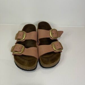 Stylish Pink Buckle Sandals